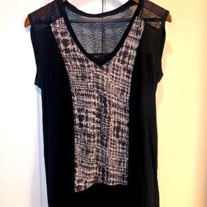 Black laced shirt